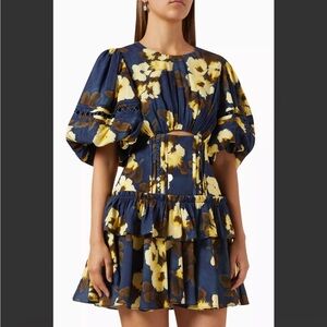 Acler Clovelly Mini Dress in Linen
